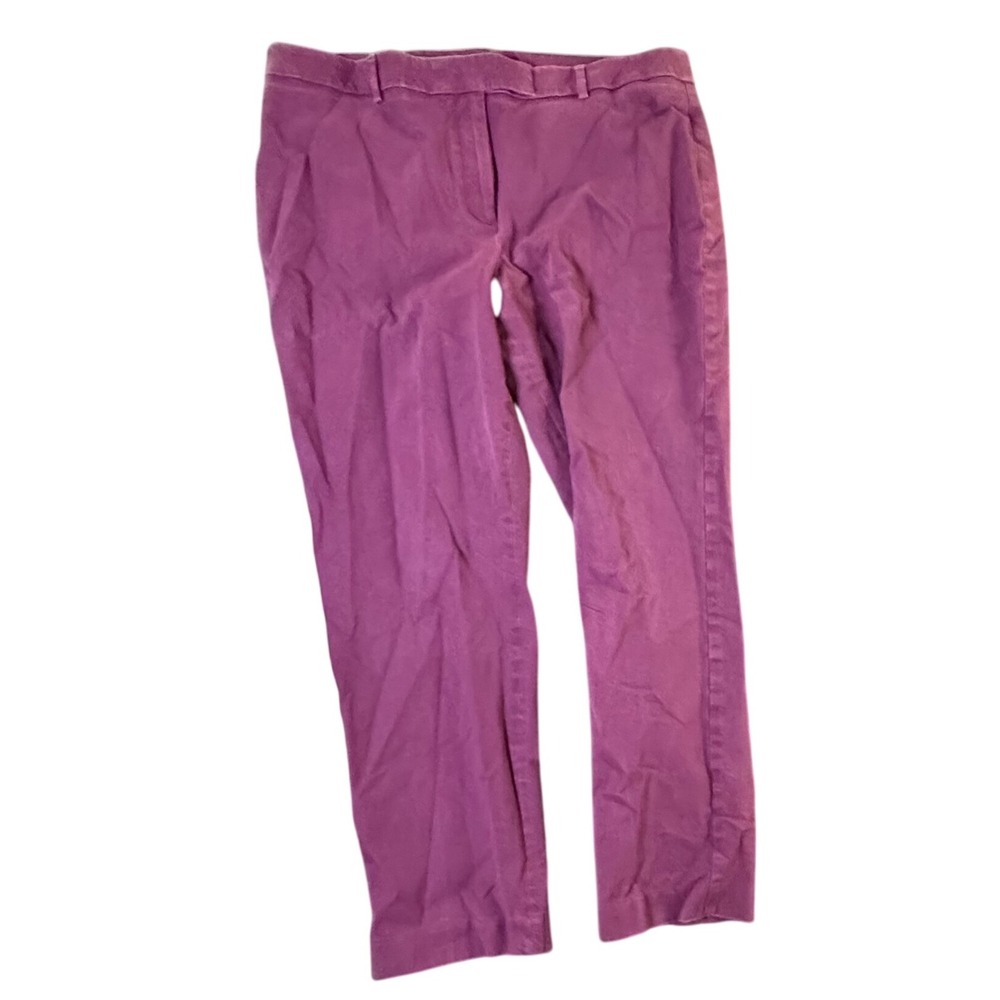 Talbots Womens High-Waist Straight Leg Pants Size 16 Plum